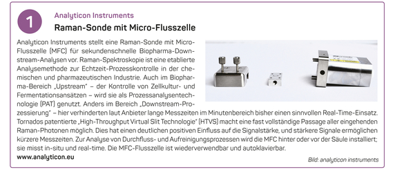 Analyticon Instruments | Raman-Sonde mit Micro-Flusszelle Analyticon Instruments | Raman-Sonde mit Micro-Flusszelle