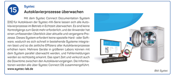 Systec | Autoklavierprozesse überwachen Systec | Autoklavierprozesse überwachen