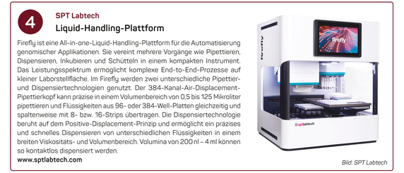 SPT Labtech | Liquid-Handling-Plattform SPT Labtech | Liquid-Handling-Plattform