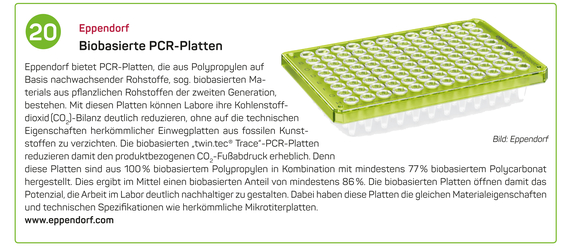 20. Eppendorf SE | Biobasierte PCR-Platten 20. Eppendorf SE | Biobasierte PCR-Platten